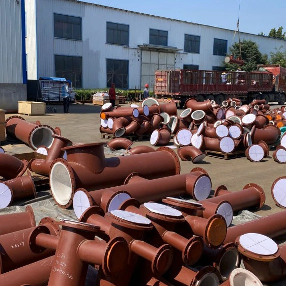 PTFE-vuorattu teollisuusprosessiputkikulma